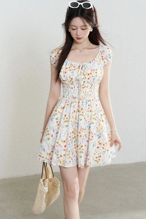 Floral Print A-Line Dress