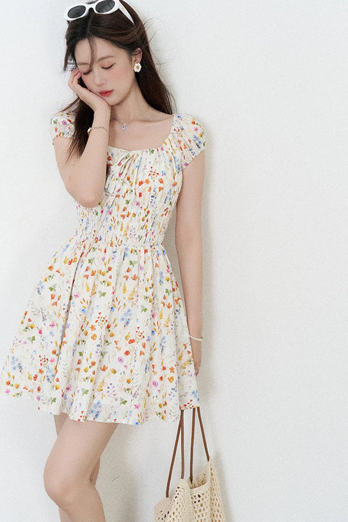 Floral Print A-Line Dress