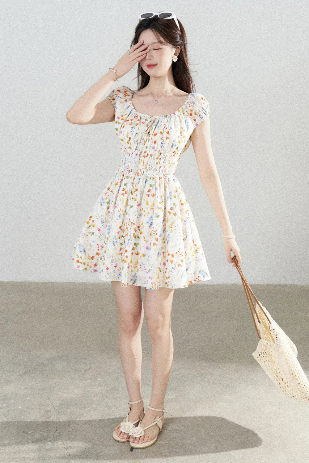 Floral Print A-Line Dress