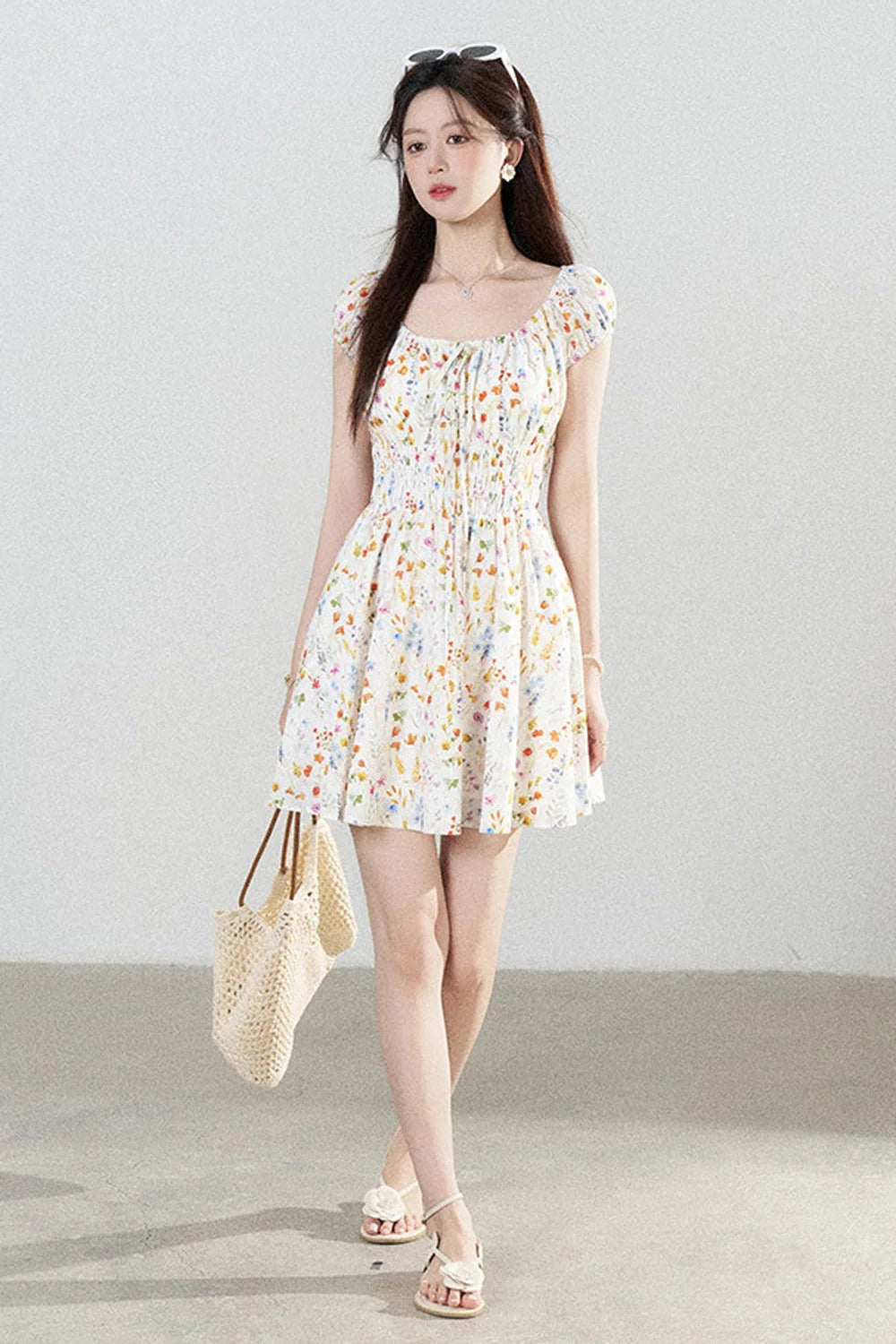 Floral Print A-Line Dress