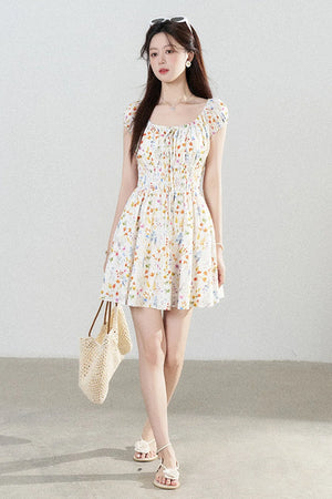 Floral Print A-Line Dress
