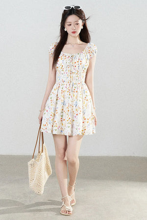 Floral Print A-Line Dress