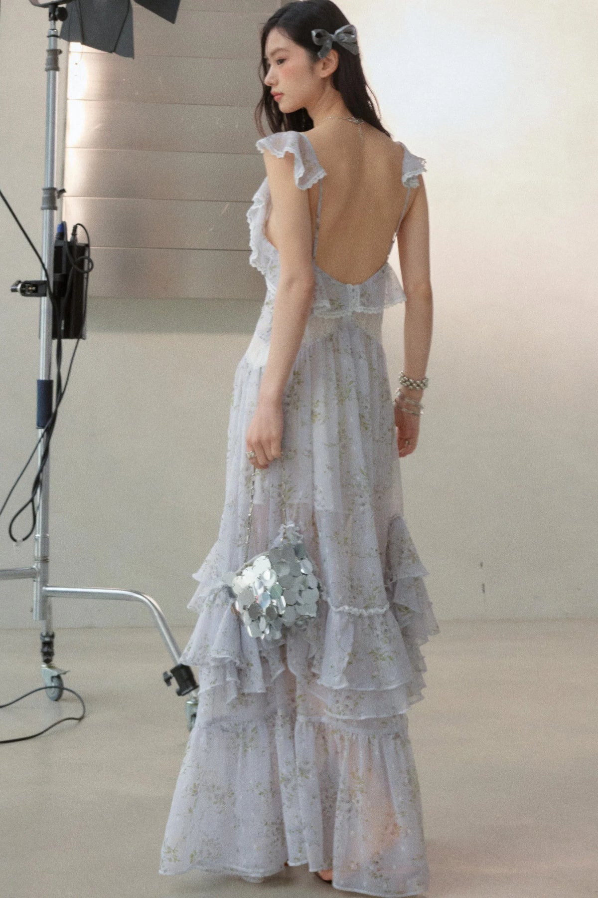 Floral Ruffled Maxi Dress
