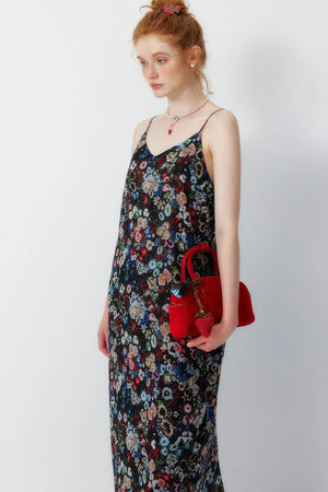 Floral Slip Suspender Dress