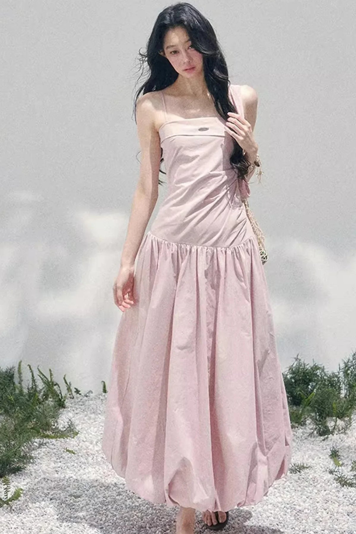 Floral Strap Vacation Dress