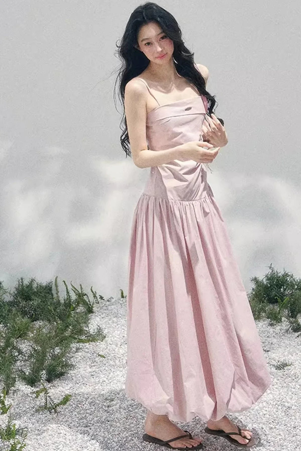 Floral Strap Vacation Dress