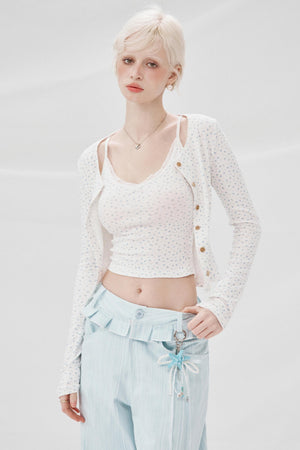 Floral Three-Piece Ensemble Top Set-Up