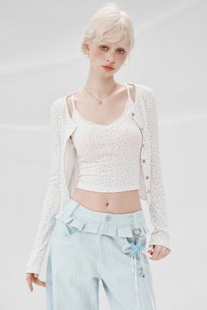 Floral Three-Piece Ensemble Top Set-Up