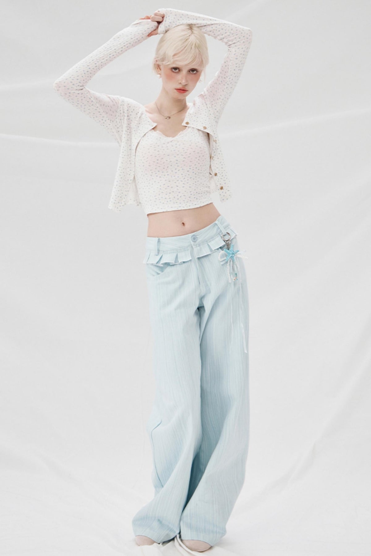 Floral Three-Piece Ensemble Top Set-Up