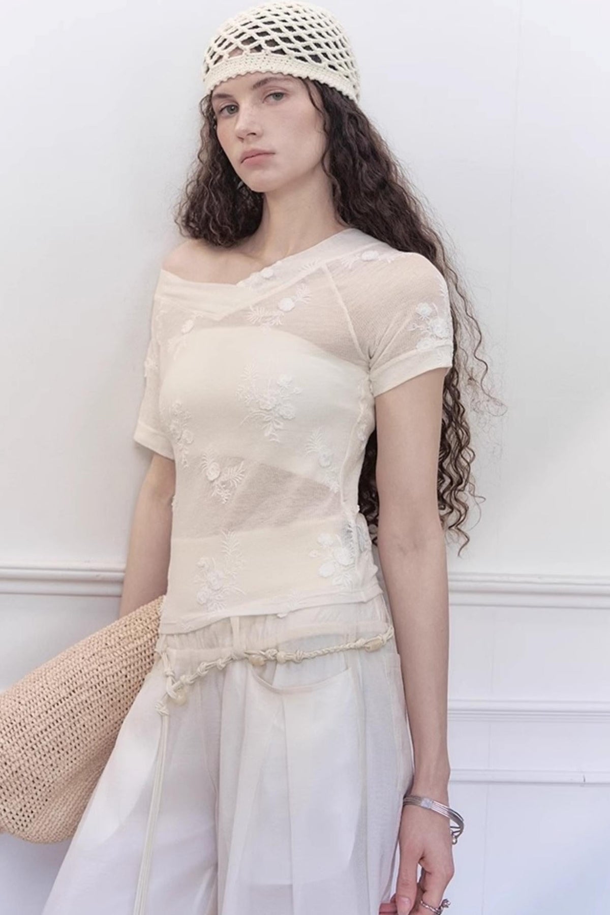 Floral V-Neck Tee