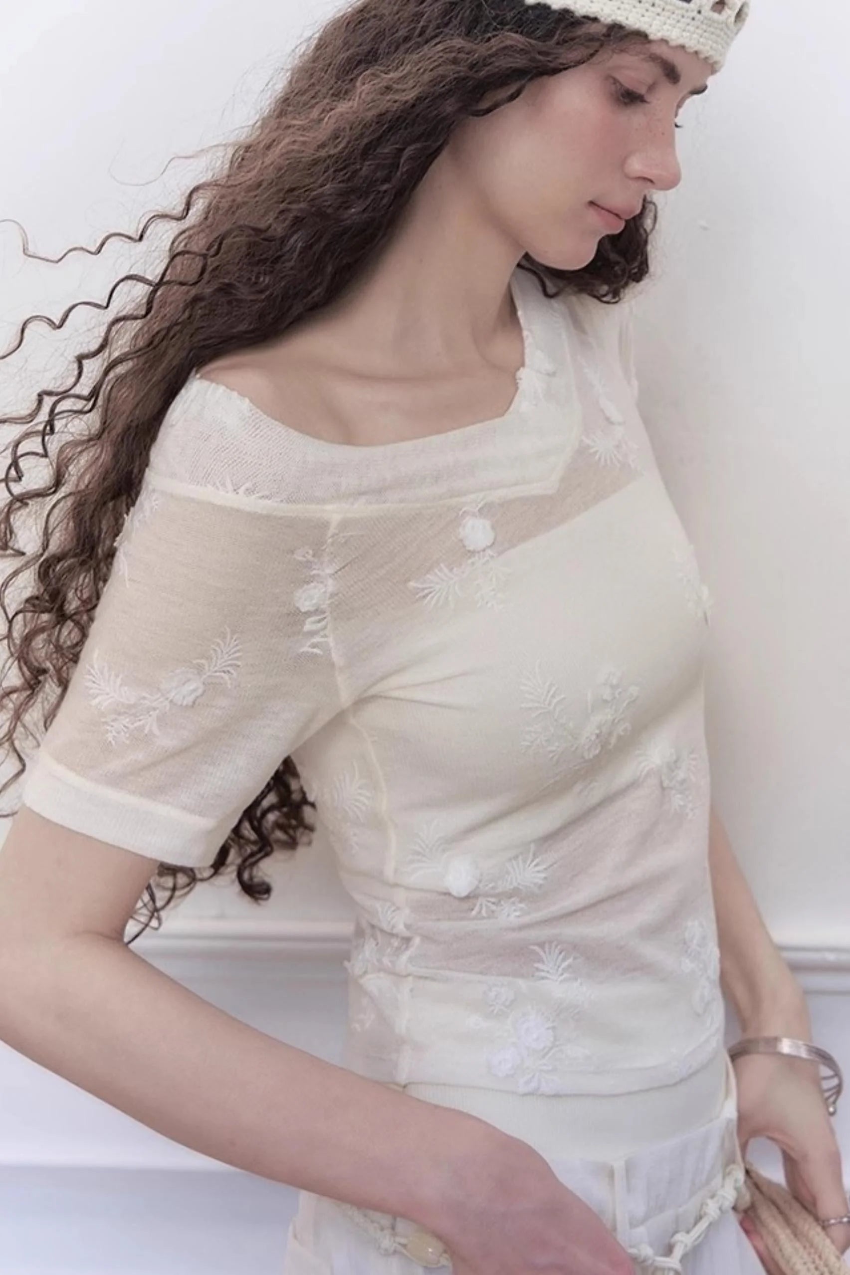 Floral V-Neck Tee