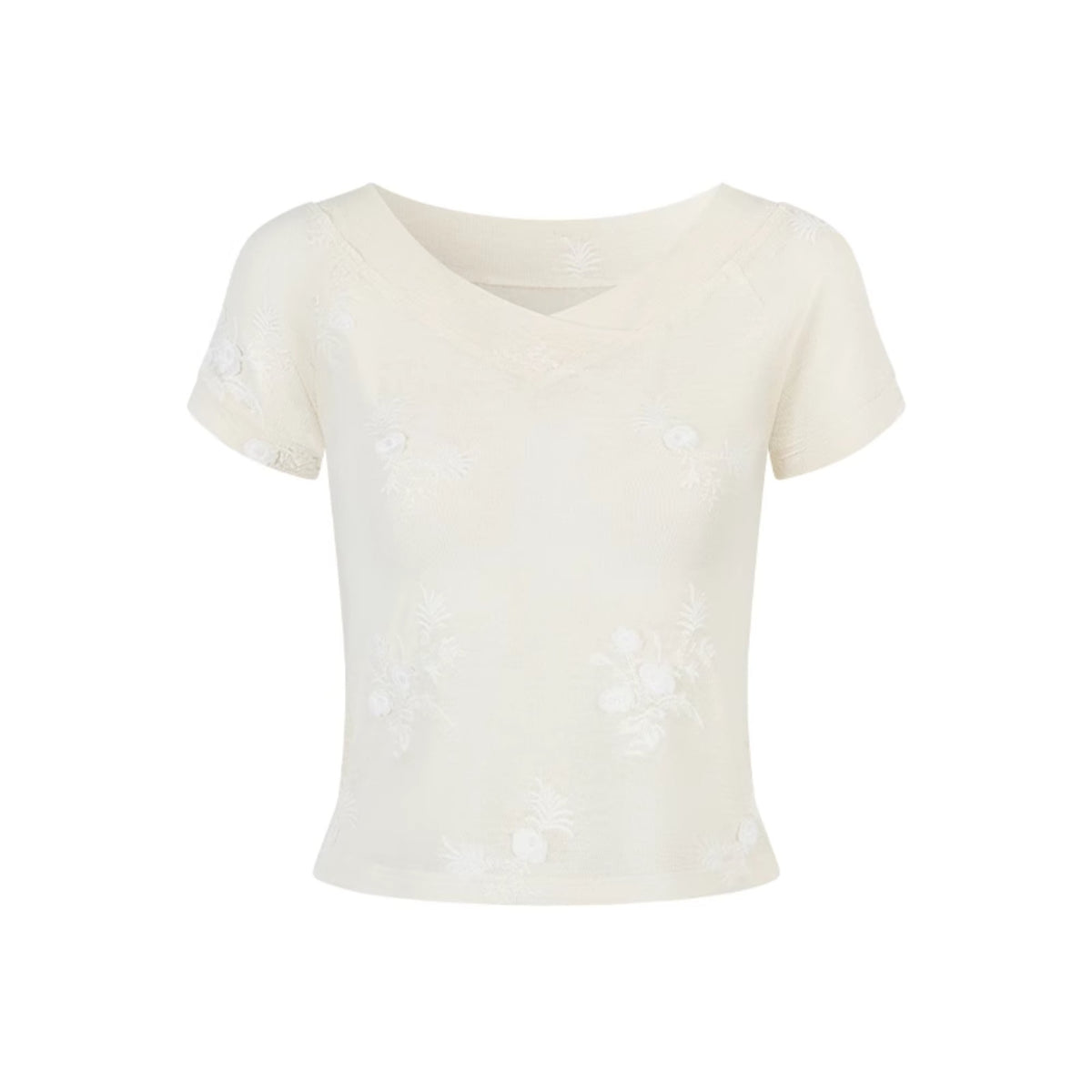 Floral V-Neck Tee