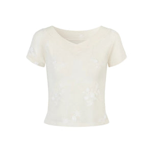 Floral V-Neck Tee