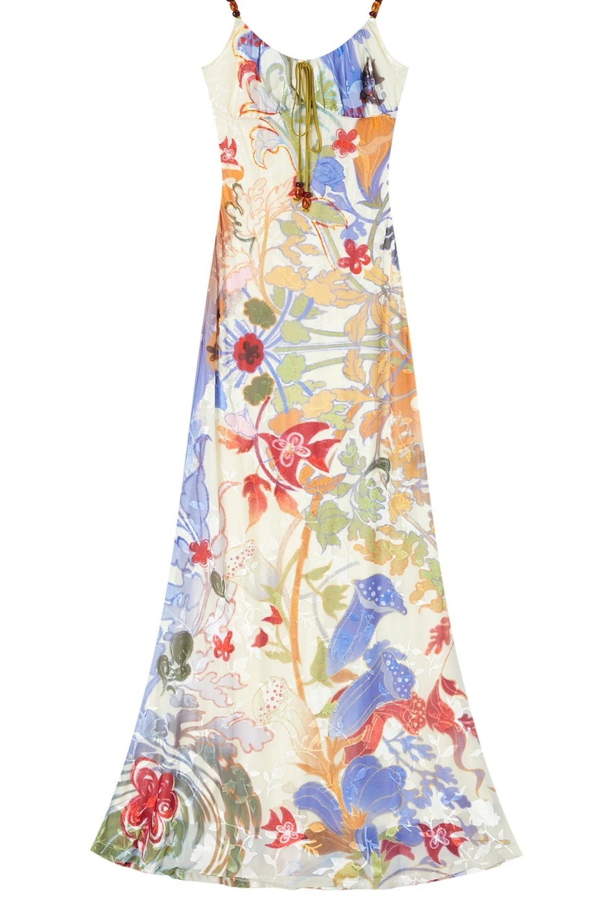 Floral Velvet Burnout Maxi Dress