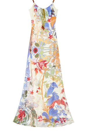 Floral Velvet Burnout Maxi Dress