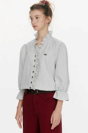 Flower Day Plaid Shirt
