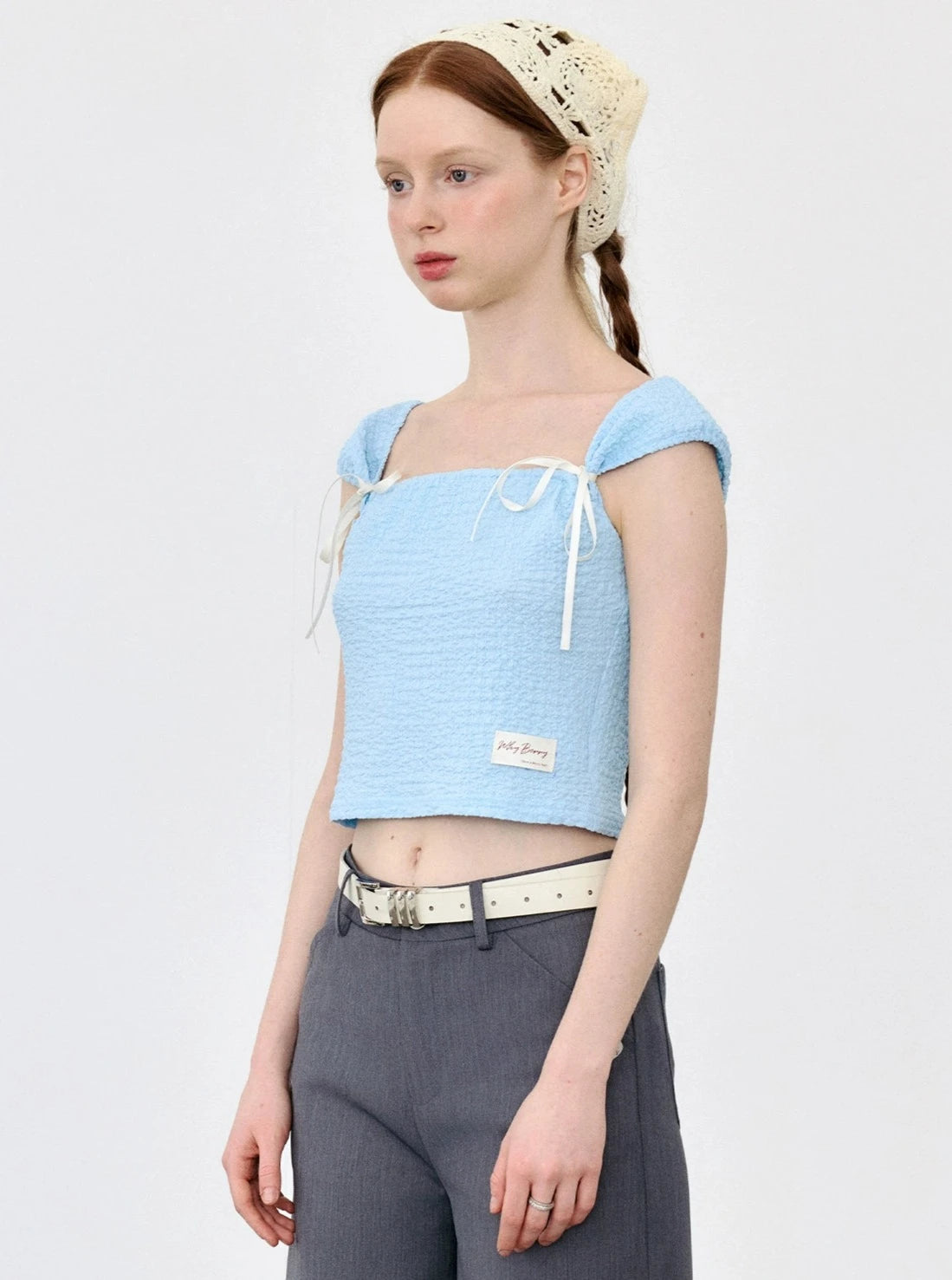Flowers Square Neck Top