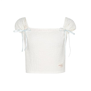 Flowers Square Neck Top