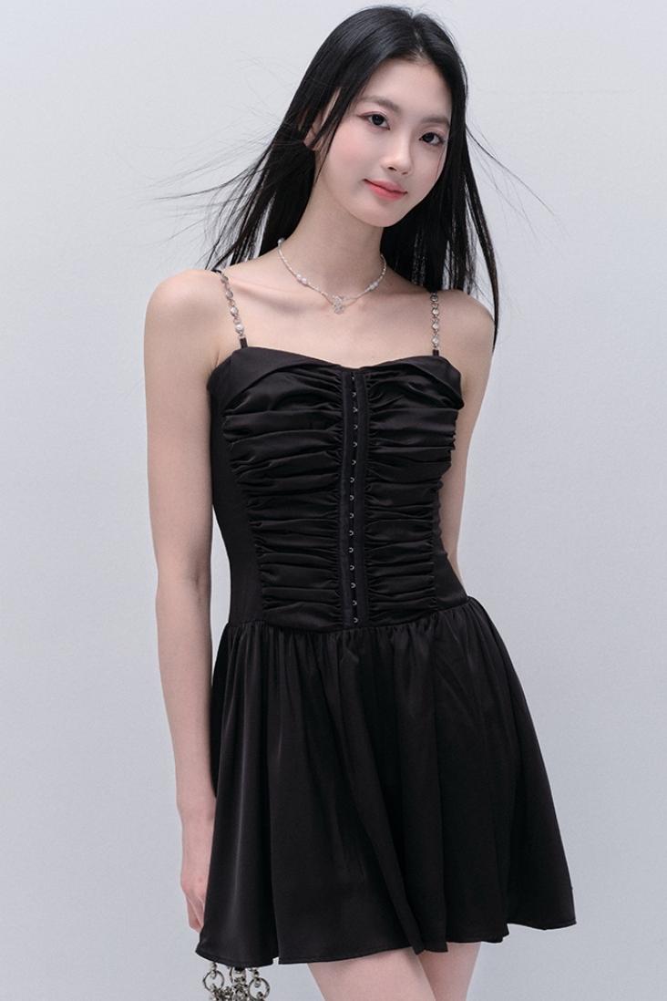 Flowy Satin Silhouette Dress