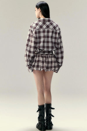 Fluffy A-Line Bustier Skirt