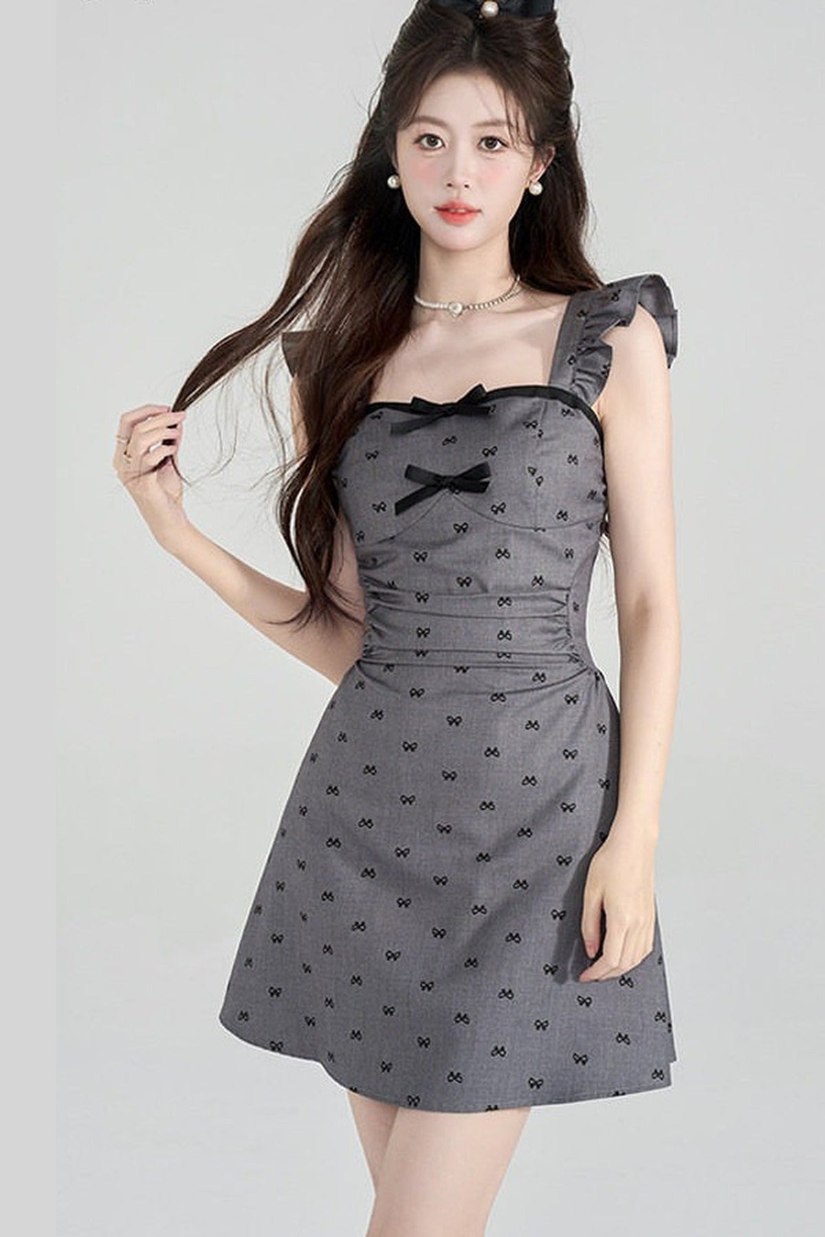 Flutter-Sleeve A-Line Dress