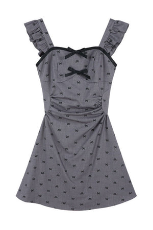 Flutter-Sleeve A-Line Dress