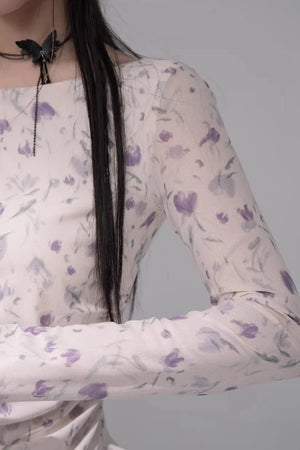 Fluttering Spring Flowers Blouse