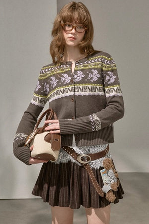 Flying Sparrow Button Knit Cardigan