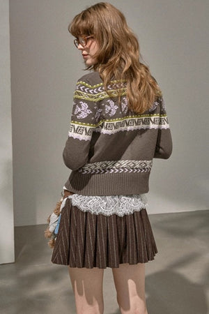Flying Sparrow Button Knit Cardigan