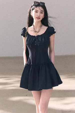 Fog in the Forest Linen Dress