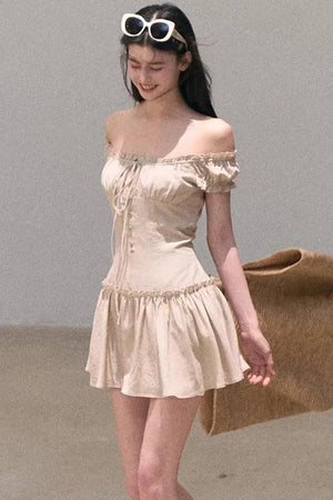 Fog in the Forest Linen Dress