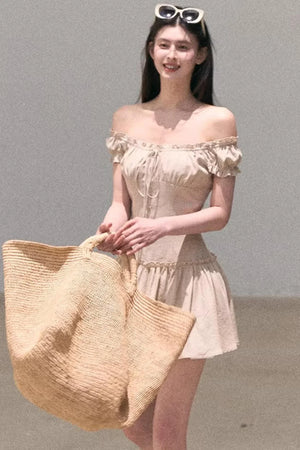 Fog in the Forest Linen Dress