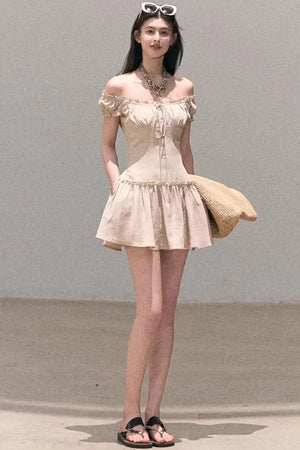 Fog in the Forest Linen Dress