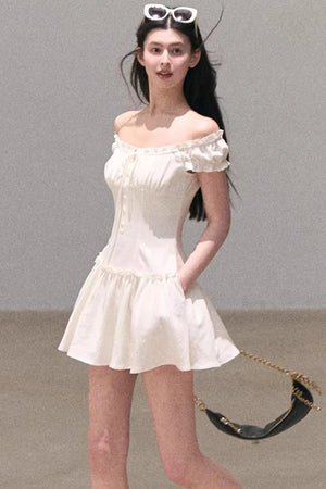 Fog in the Forest Linen Dress