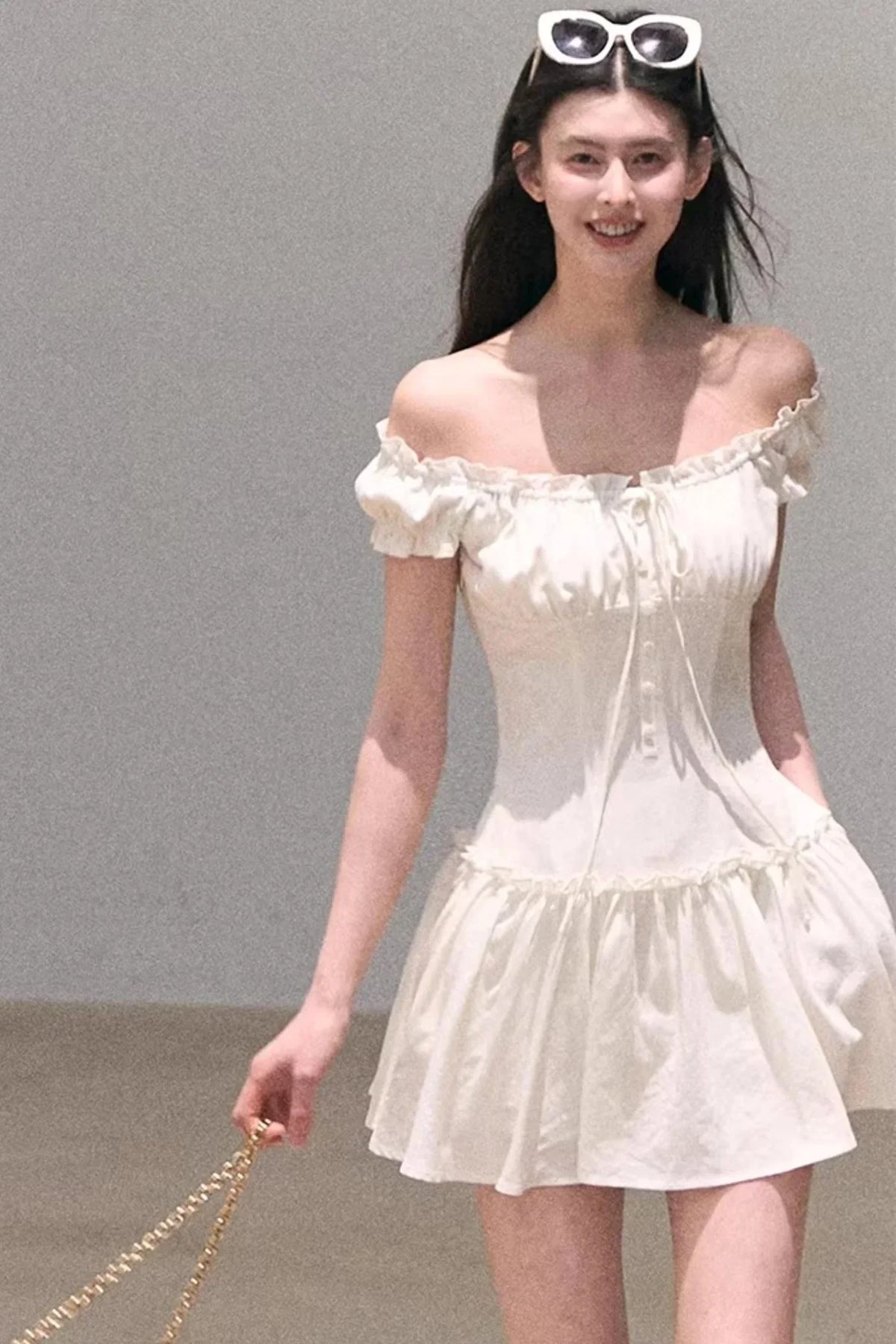 Fog in the Forest Linen Dress