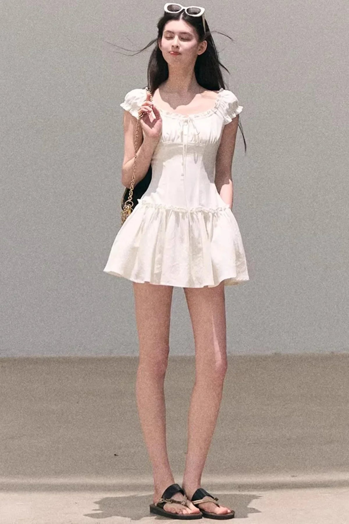 Fog in the Forest Linen Dress