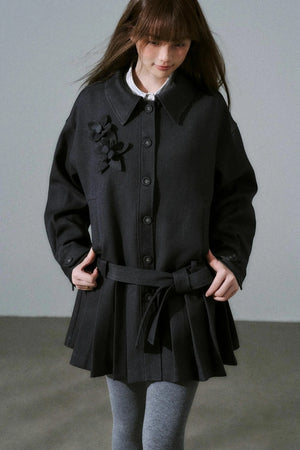 Forest Tencel Wool Trench Coat