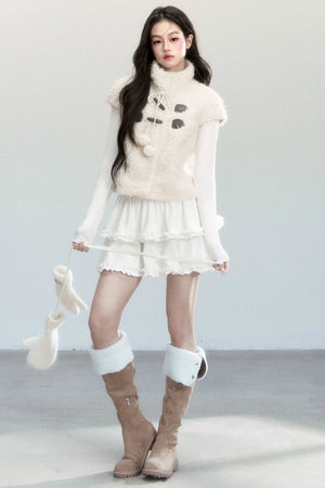 Fragile Holiday Fur Vest