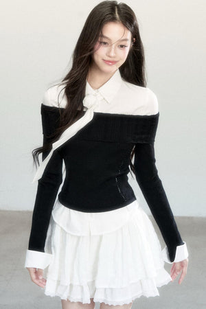 Fragile Layered Knit Top