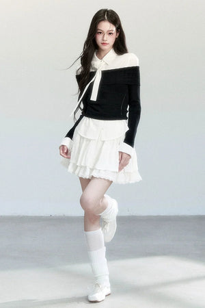 Fragile Layered Knit Top