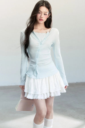 Fragile Layering Knitwear Top
