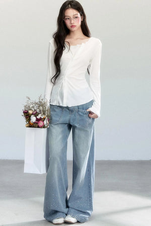 Fragile Layering Knitwear Top