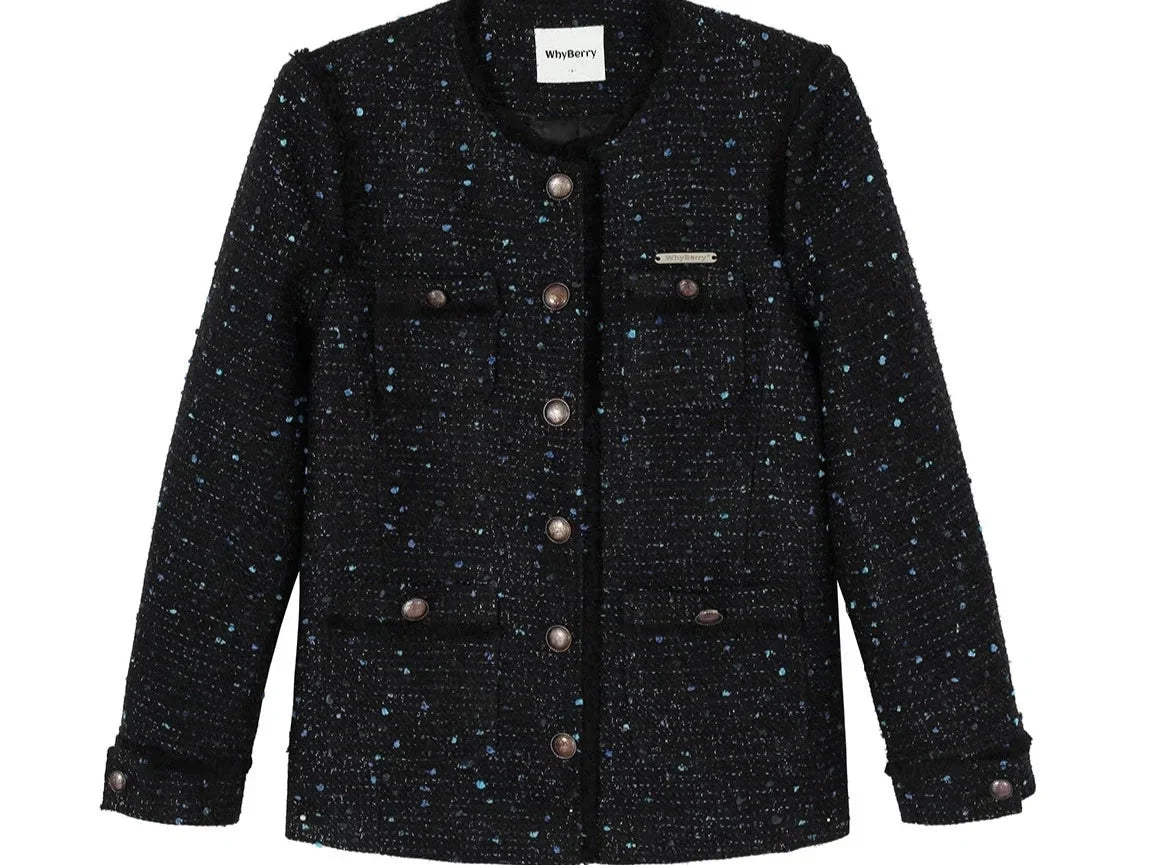 Fragrance Round Neck Cotton Jacket