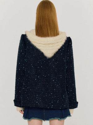 Fragrance Round Neck Cotton Jacket