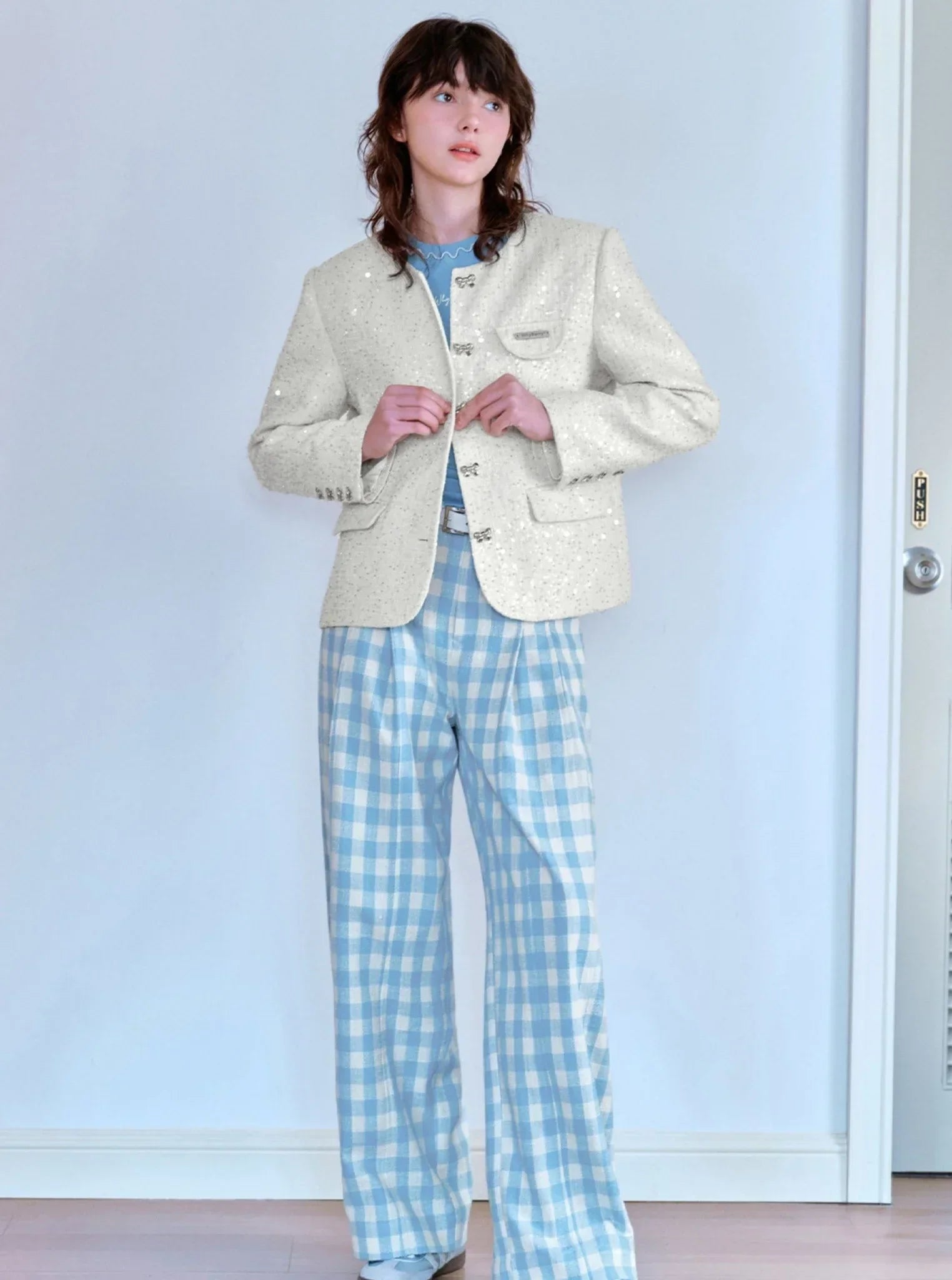 Fragrant Round Neck Coat