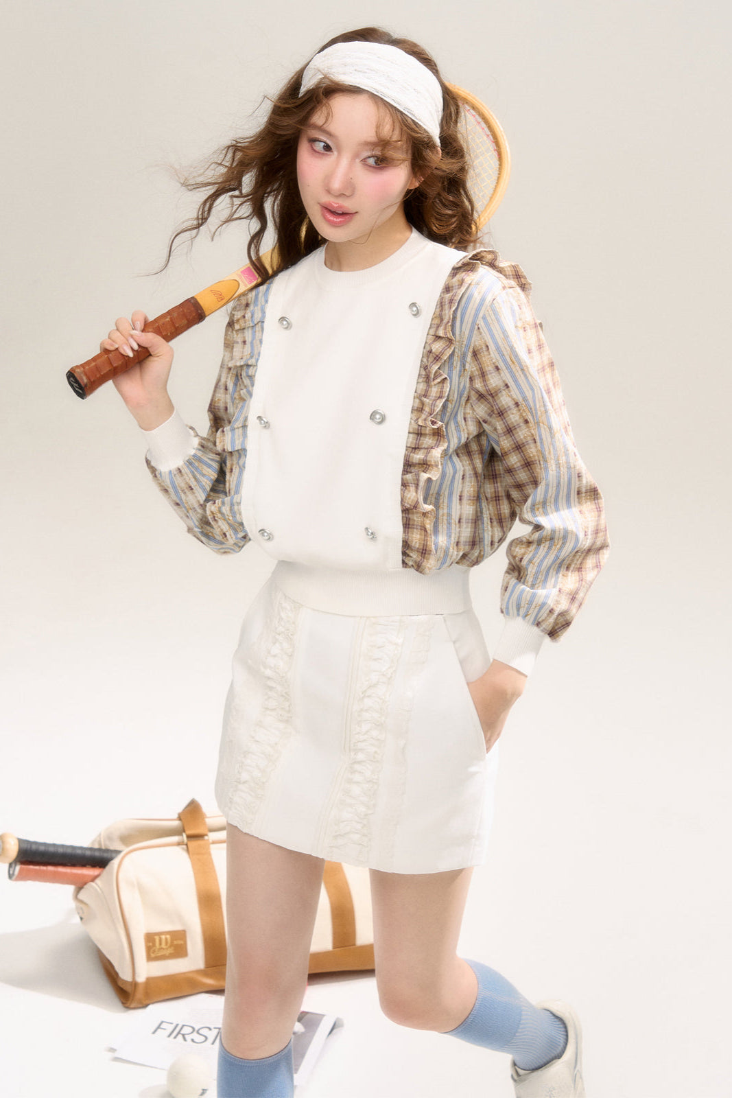 Free Set Crochet Flower A-Line Skirt