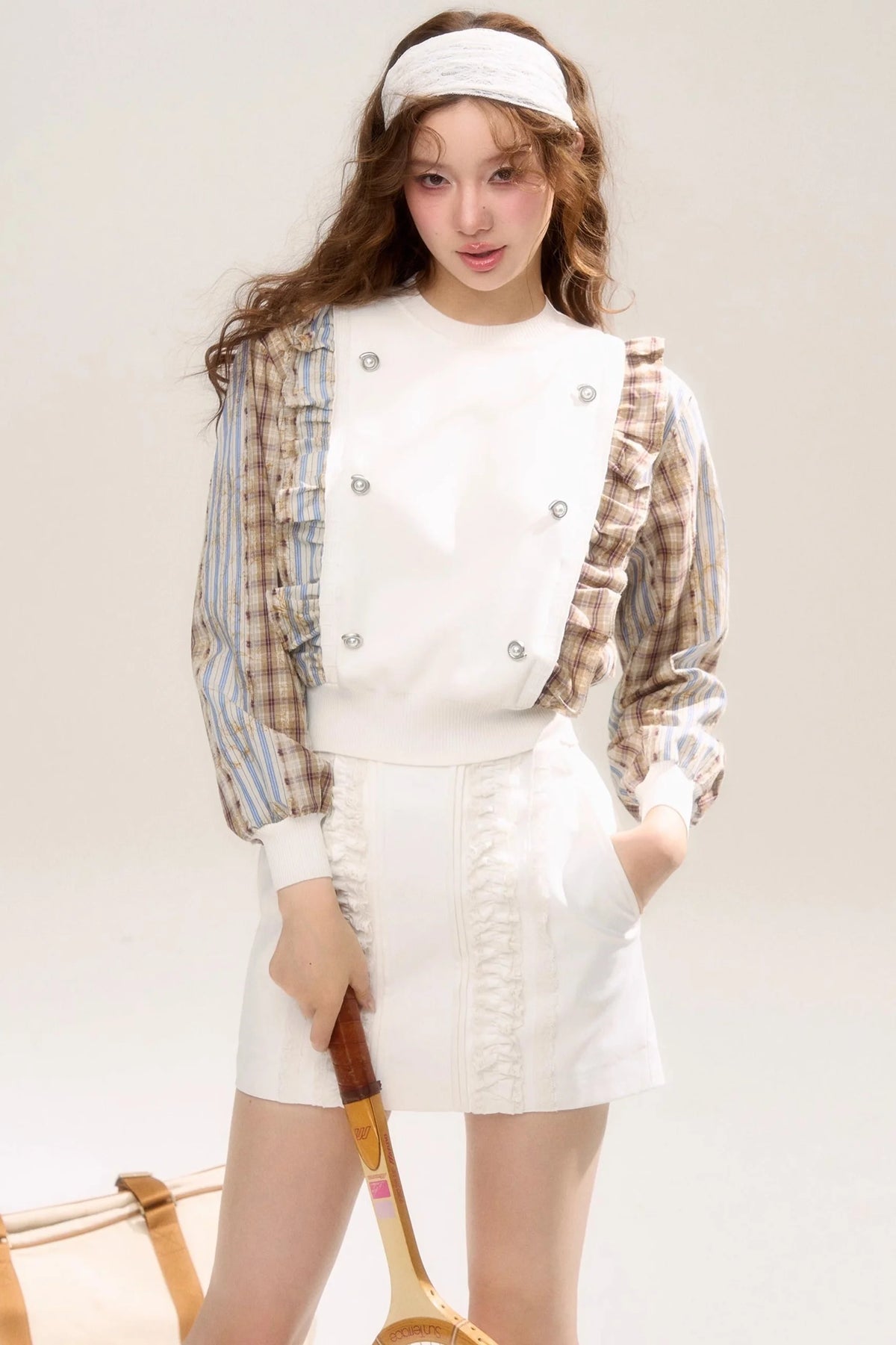 Free Set Crochet Flower A-Line Skirt