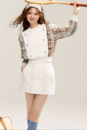 Free Set Crochet Flower A-Line Skirt