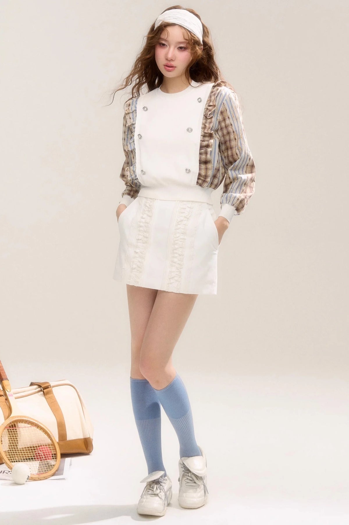 Free Set Crochet Flower A-Line Skirt