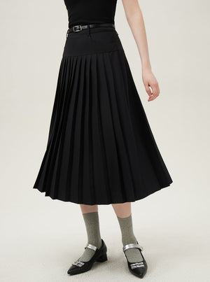 French Blazer High Waist A-Line Skirt Set-Up